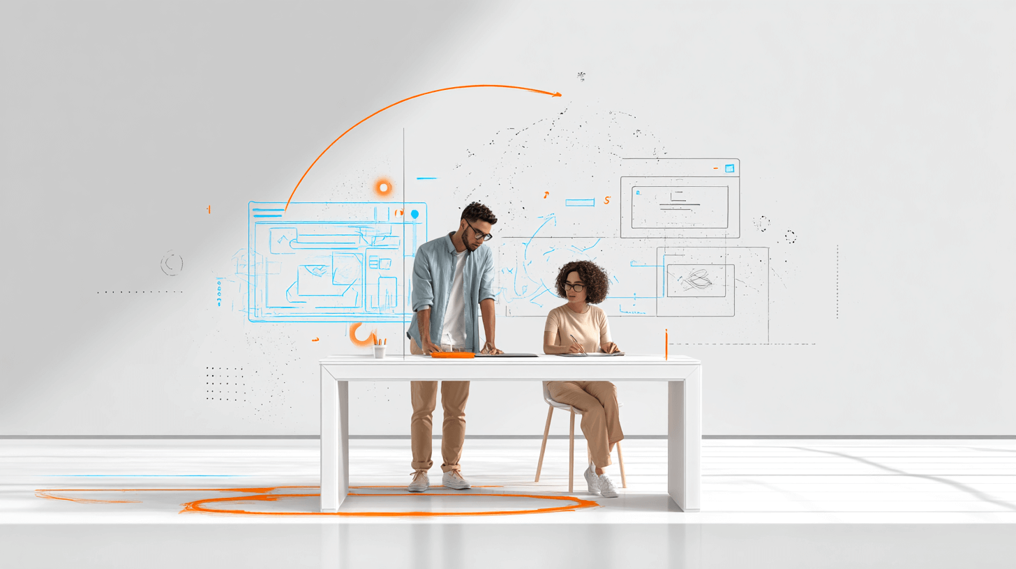 Inceptism team working side-by-side in an analytic review session